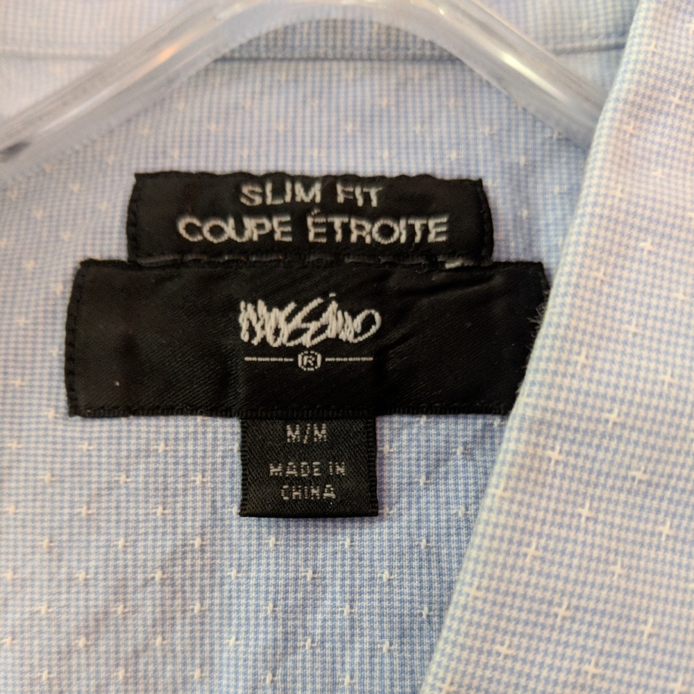 Mossimo Mens Short Sleeve Dress Shirt- Slim Fit